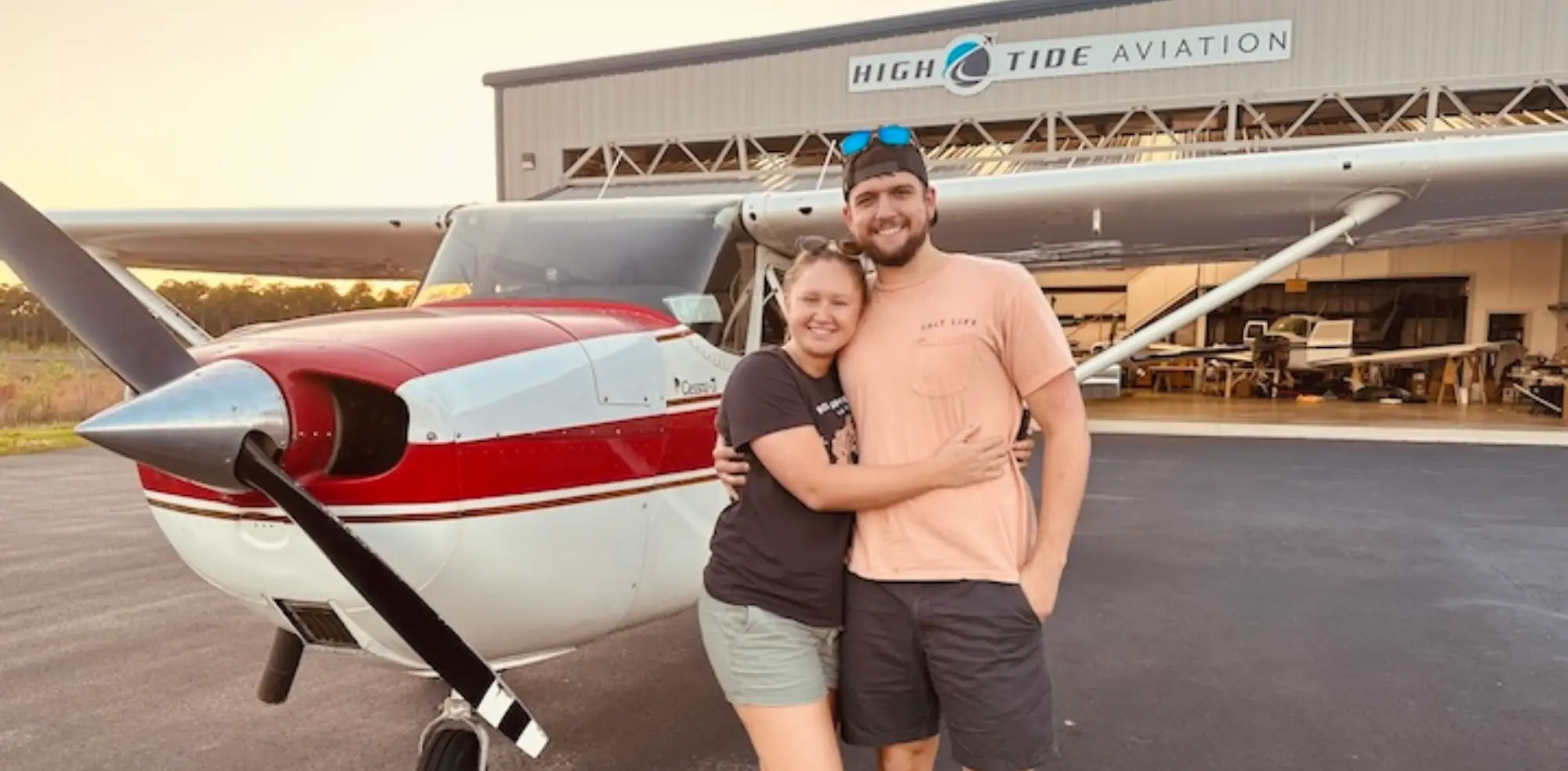 Tour Couple at High Tide Southport