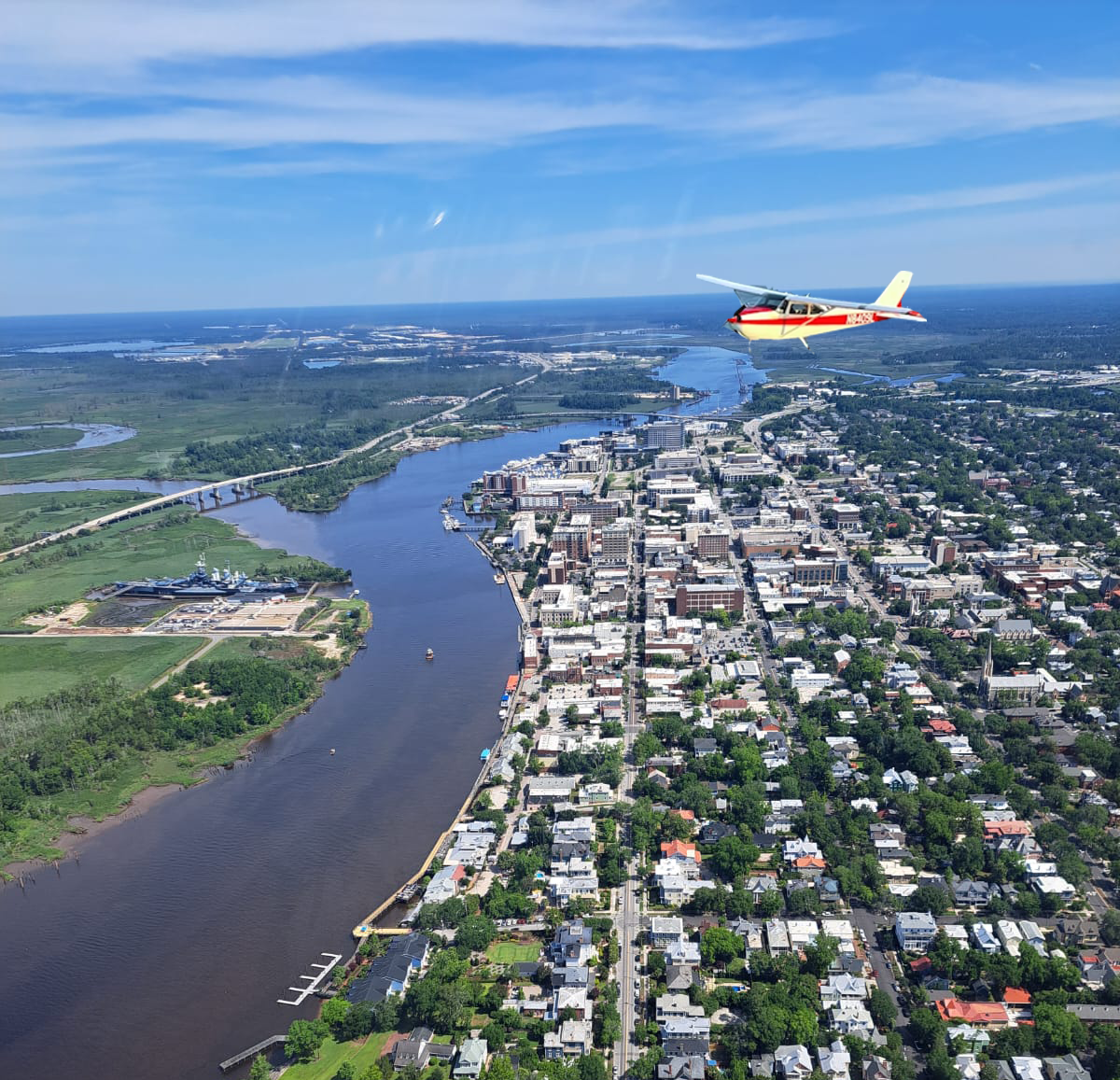 Discover Wilmington From The Sky High Tide Aviation's Scenic Airplane Tours